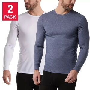 32 DEGREES Heat Men's 2-Pack Performance Lightweight Thermal Baselayer Crewneck